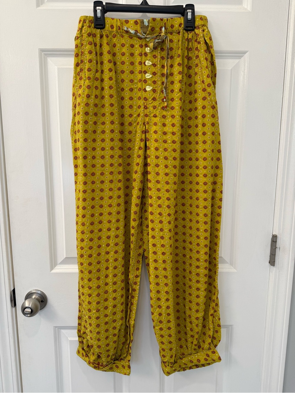 NWT Free People On Repeat Drawstring PJ Pants Olive Glaze XS